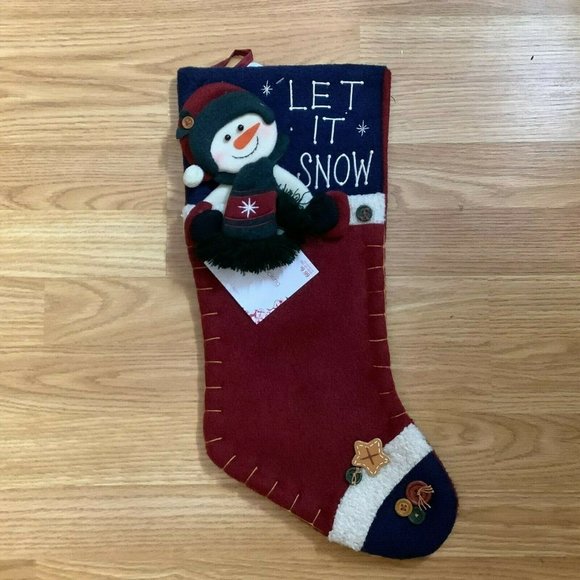 Snowman Christmas Stocking, NWT - Picture 1 of 9